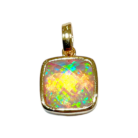 Pendentif imitation Opale 11P