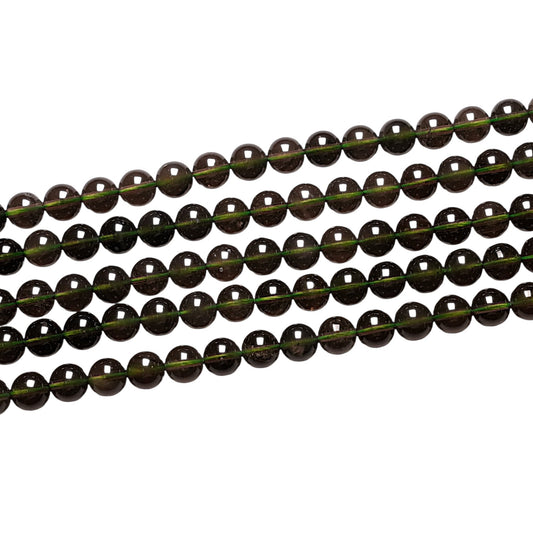 Fil de perle de verre Moldavite