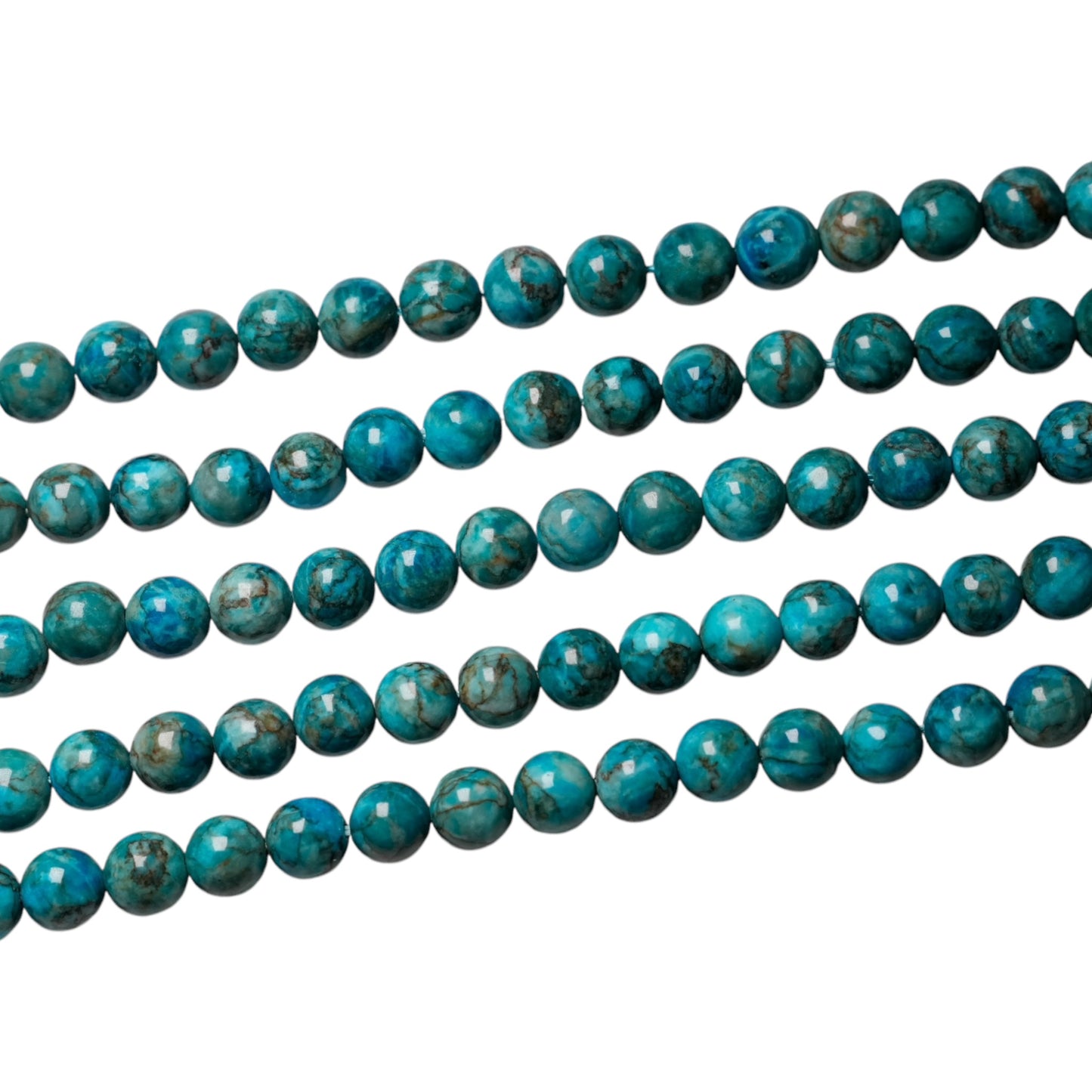 Fil de perle Turquoise d’Afrique bleue AA