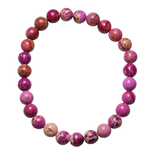 Heated blue Imperial Jasper dyed bracelet