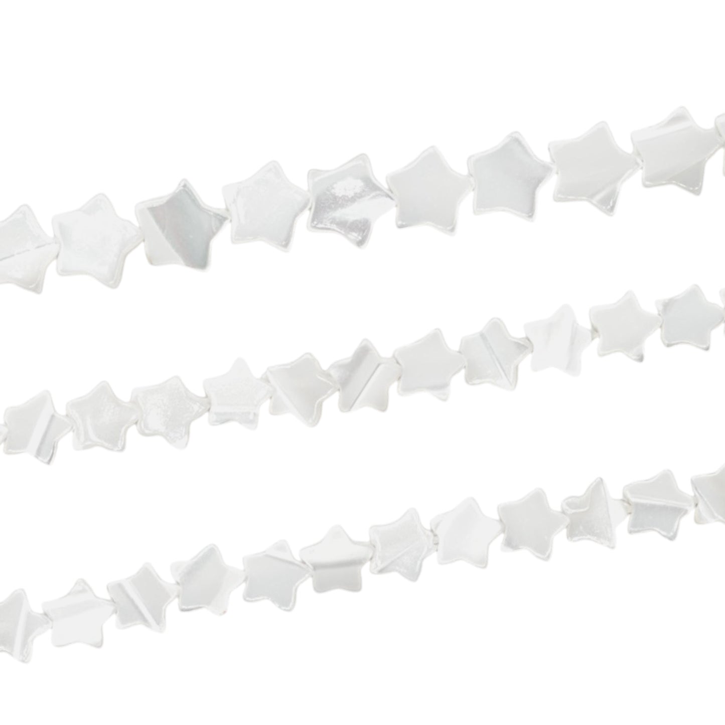 Fil de etoile en nacre blanche