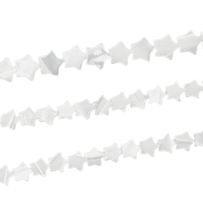 Fil de etoile en nacre blanche