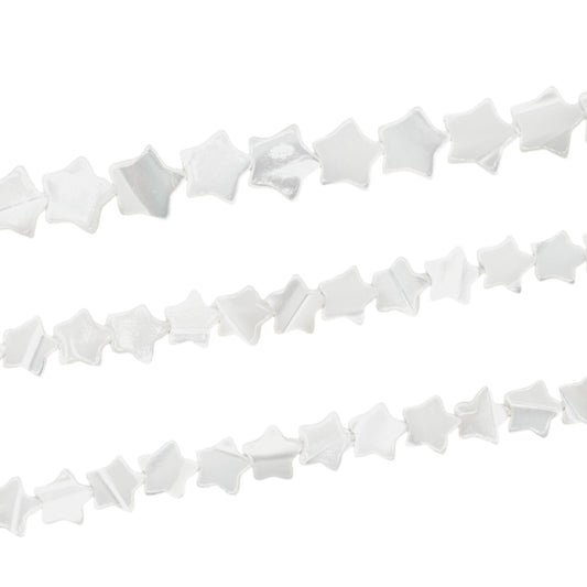 Fil de etoile en nacre blanche