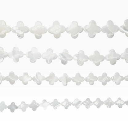 Fil de perle nacre en forme de trèfle A