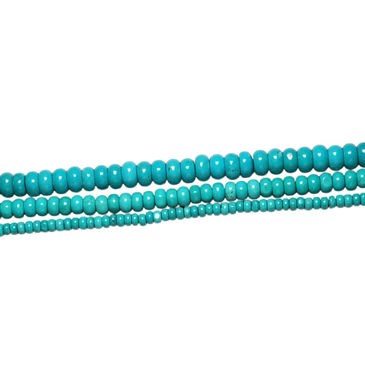 Fil Turquoise de Chine rondelle