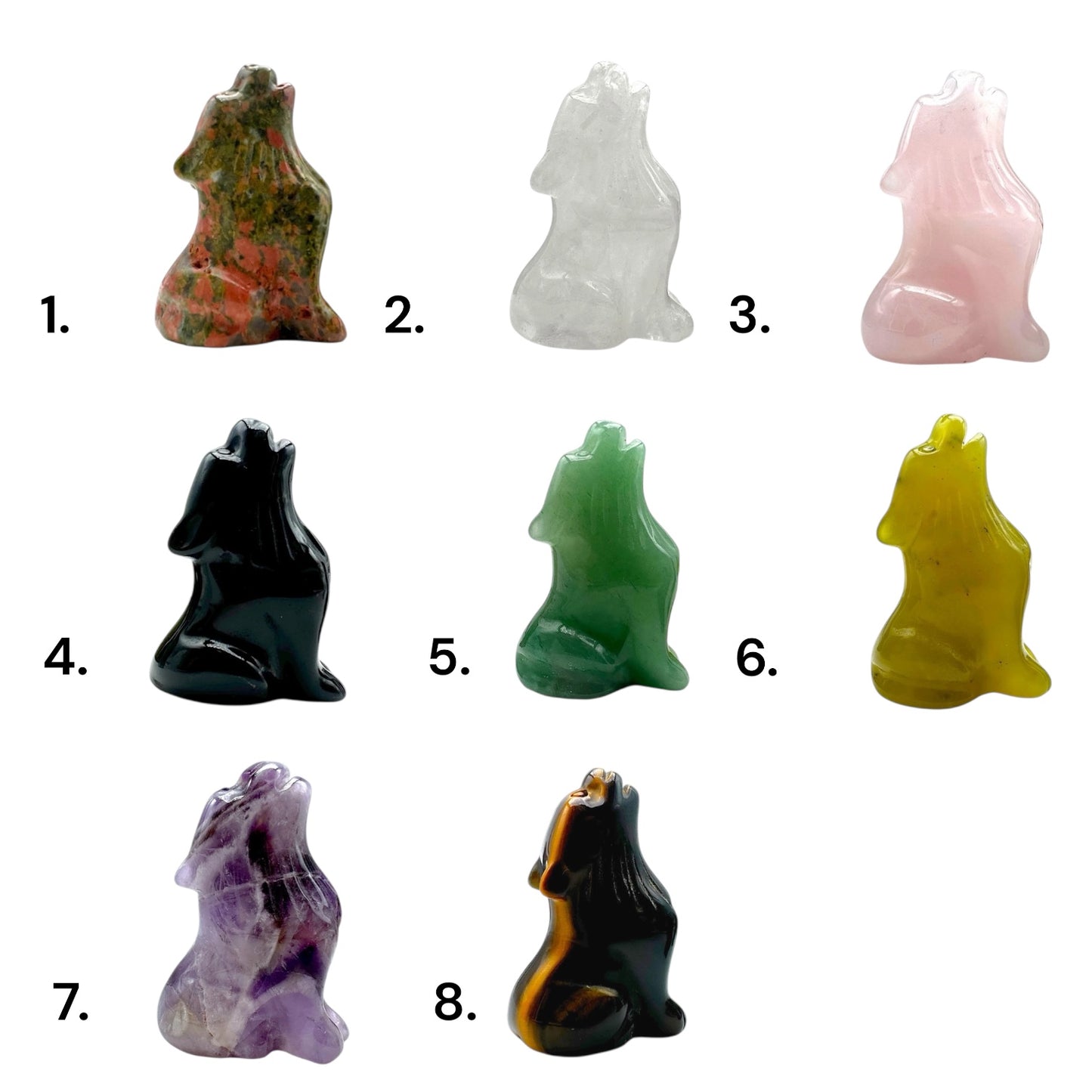 Figurine Loup (8 pierres disponible)