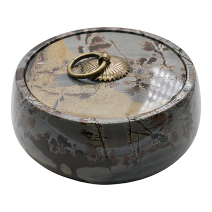 Boite à bijoux en Jaspe Paysage – 11x5 cm (piece unique & aléatoire)