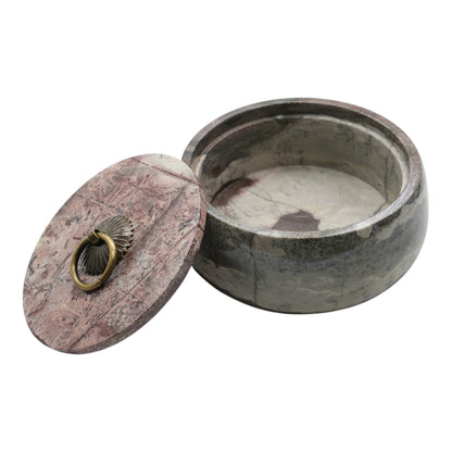 Boite à bijoux en Jaspe Paysage – 11x5 cm (piece unique & aléatoire)