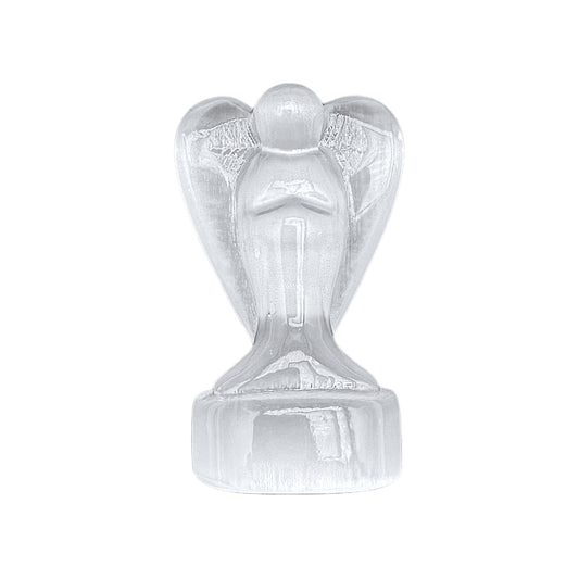 Figurine ange en selenite