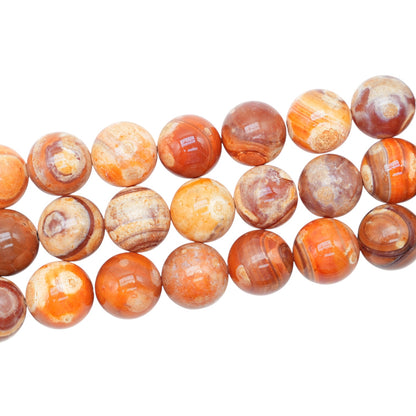 Fil de perle Agate Peau de serpent 20 mm