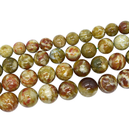 Lemon Serpentine Bead Strand A