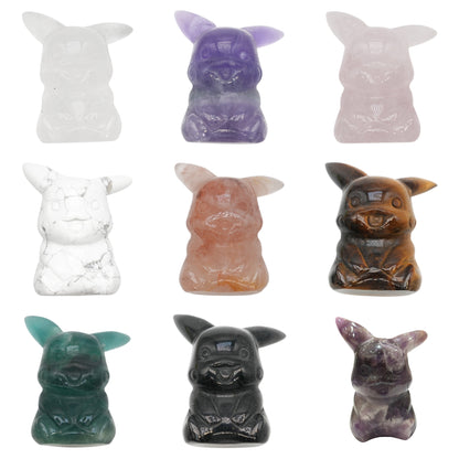 Figurine Pikachu en pierre naturelle (9 pierres disponible)