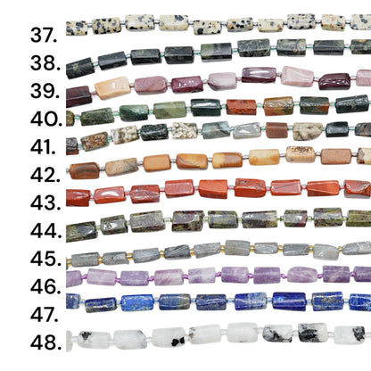 Fil de perle forme cylindrique 8x12 mm (85 pierres disponible) NEW
