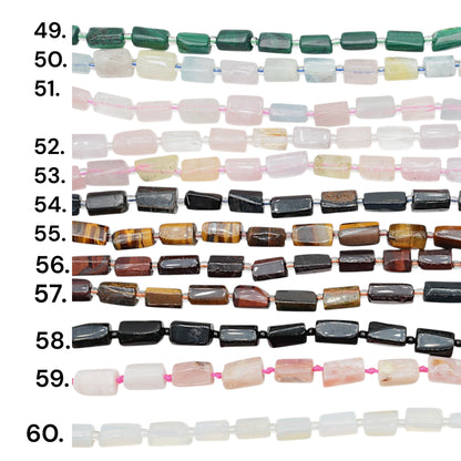 Fil de perle forme cylindrique 8x12 mm (85 pierres disponible) NEW