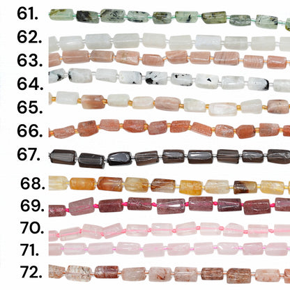 Fil de perle forme cylindrique 8x12 mm (85 pierres disponible) NEW