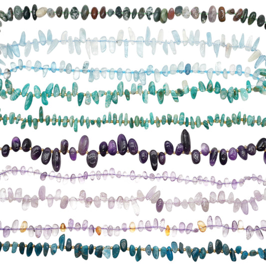 Fil de perle baroque en pierre naturelle (51 pierres disponible) NEW