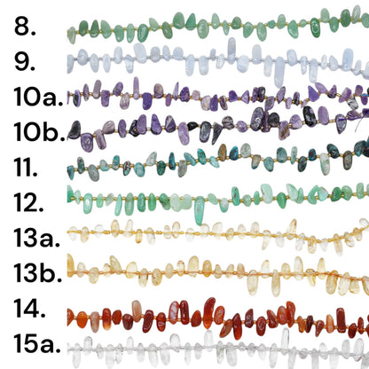 Natural Stone Bead Strand 8x19 mm (29 beads available)
