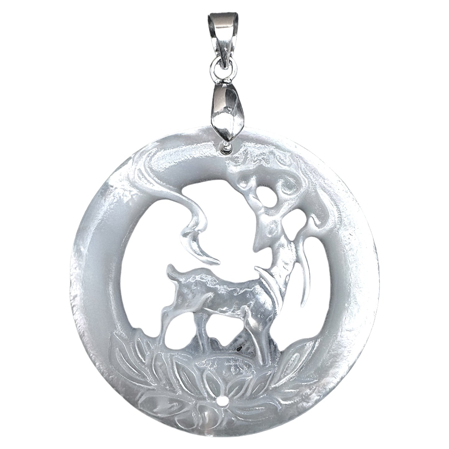 Pendentif en nacre Renne/Cerf