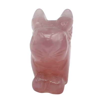 Figurine Lapin en Quartz rose