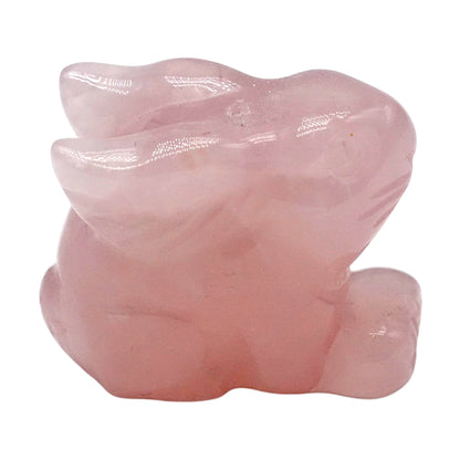 Figurine Lapin en Quartz rose