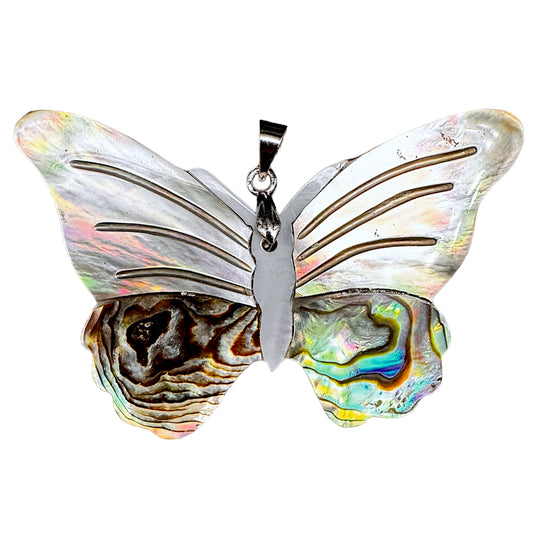 Pendentif papillon en coquille d’ormeau