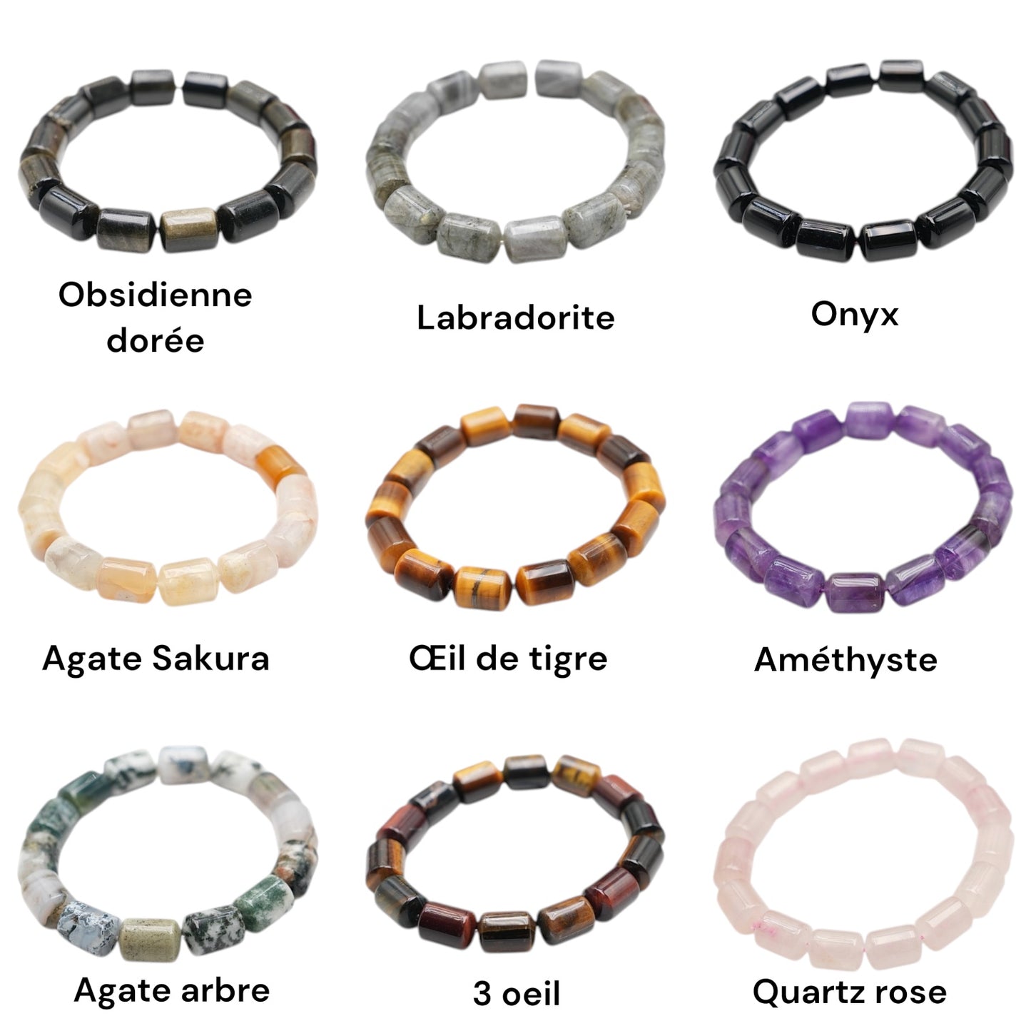 Bracelet AA+ 10x14mm (14 pierres disponible) #9