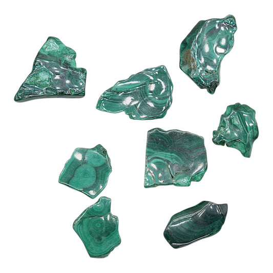 Lot de 200 g de Malachite polie
