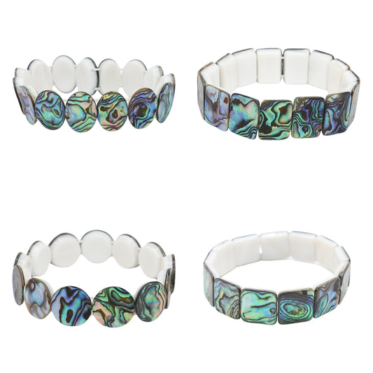Bracelet à 2 trous Ormeau AA+ (4 modèles disponibles)