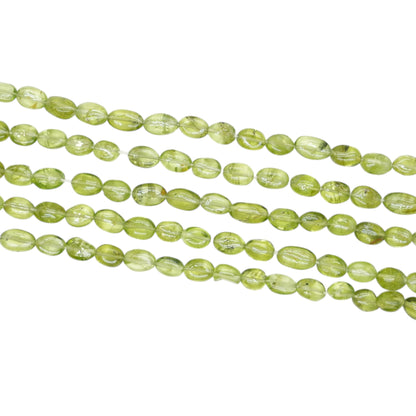 Fil de pierre Péridot AAA ovale