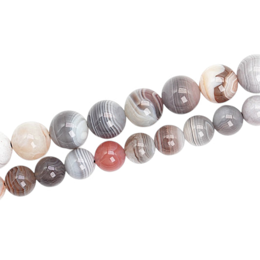 Pink Botswana Agate bead strand