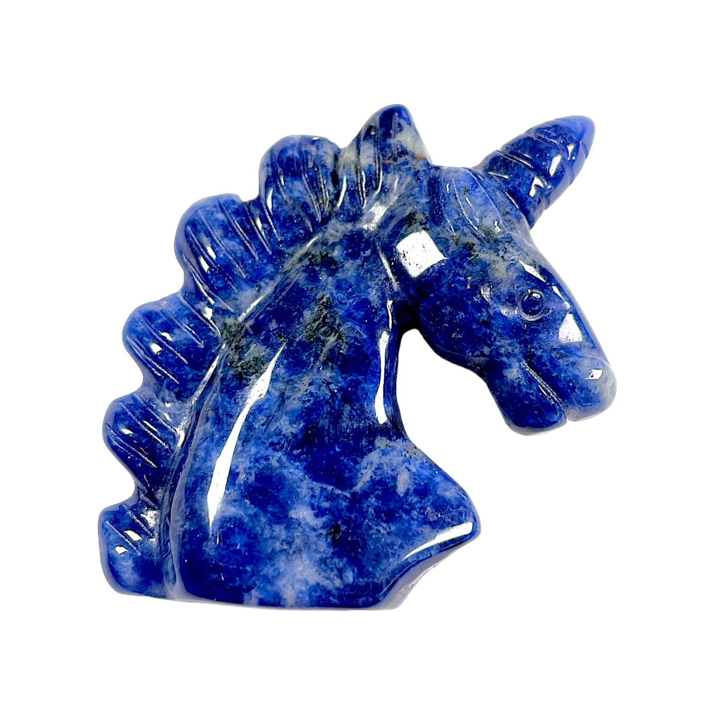 Figurine licorne en Sodalite