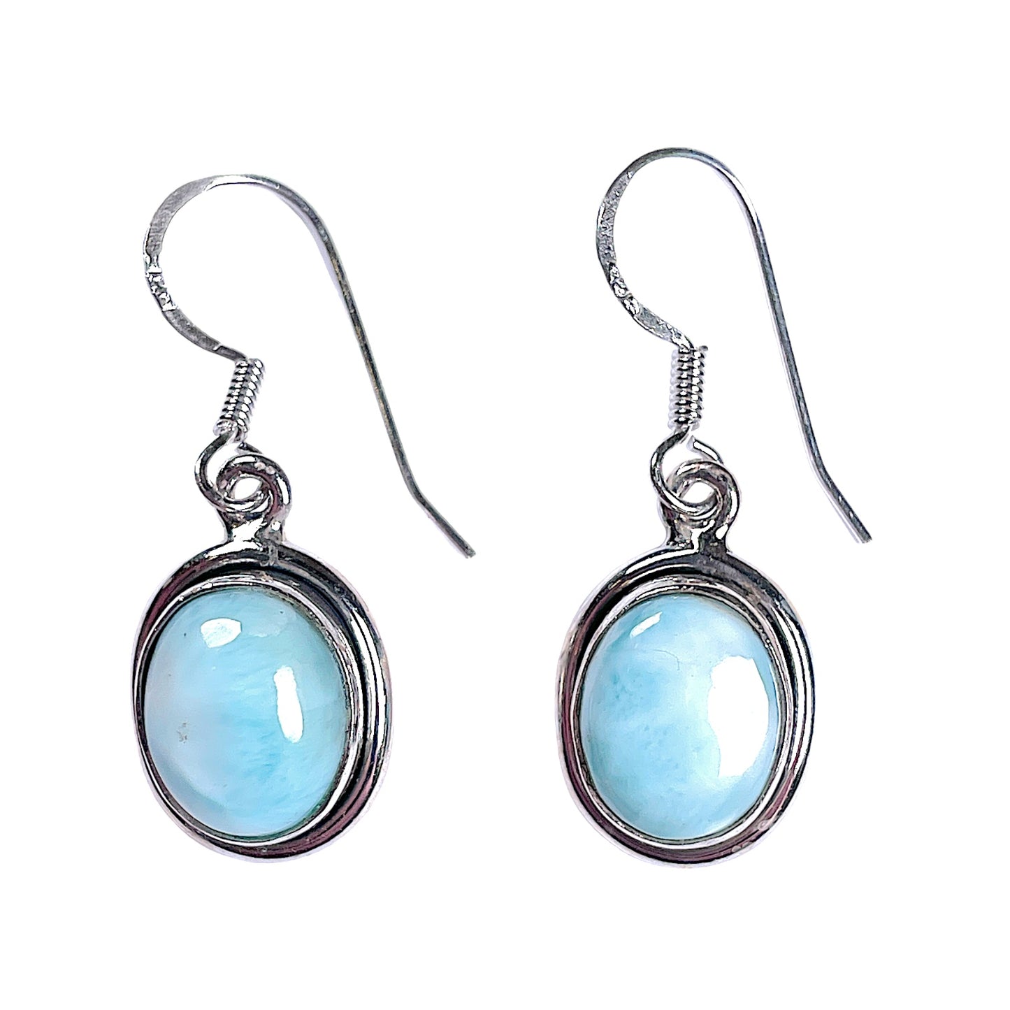 Boucle d'oreille en Argent 925 & larimar