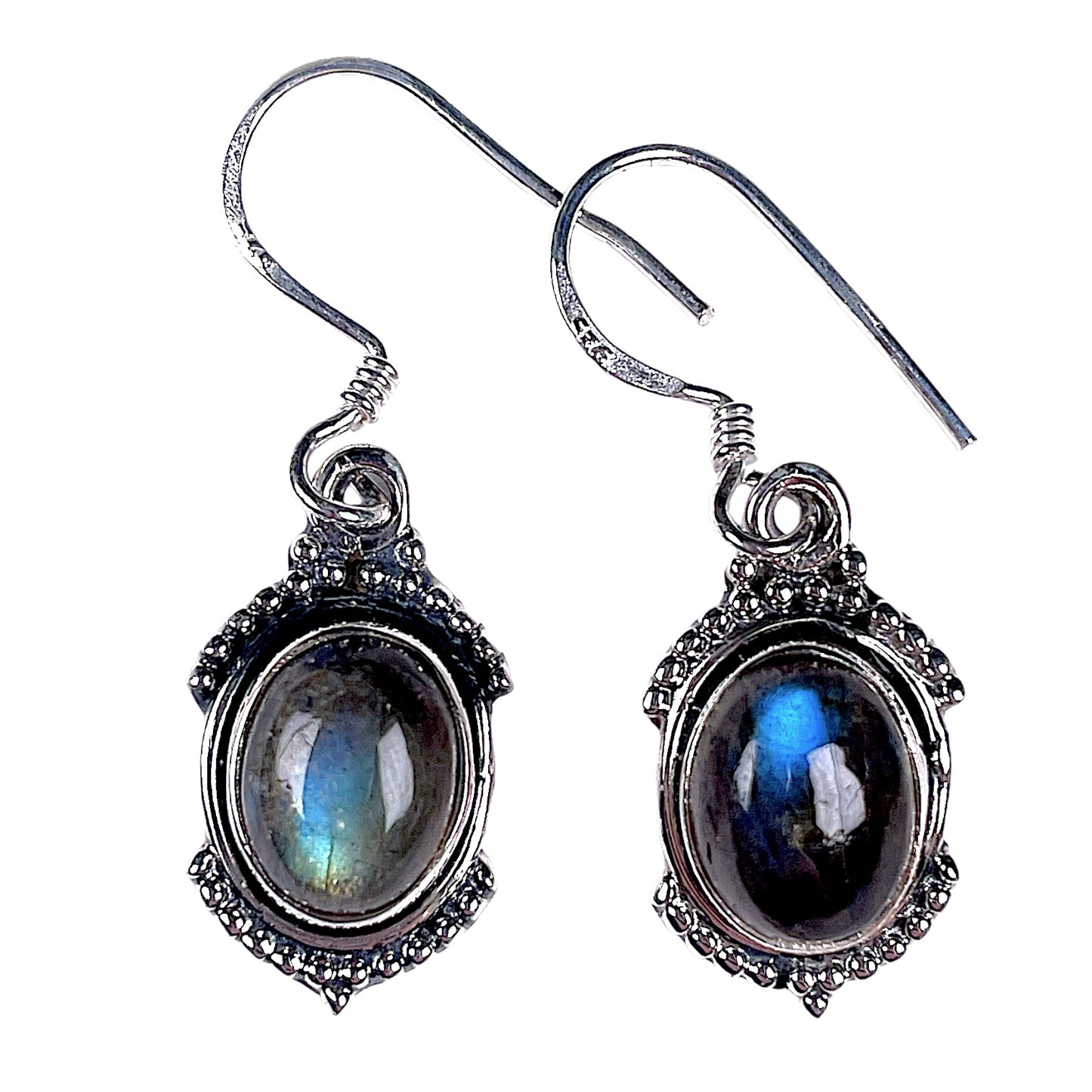 Boucle d'oreille en Argent 925 & labradorite