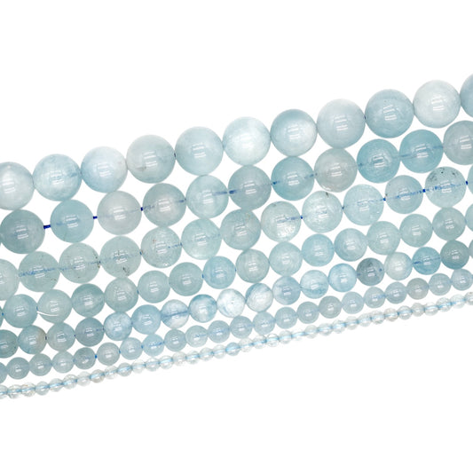 Fil de perle Aigue-Marine AA+