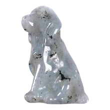 Lade das Bild in den Galerie-Viewer, Figurine de chien en Labradorite
