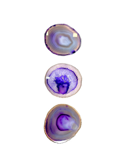 Piece Agate violet à l’unité