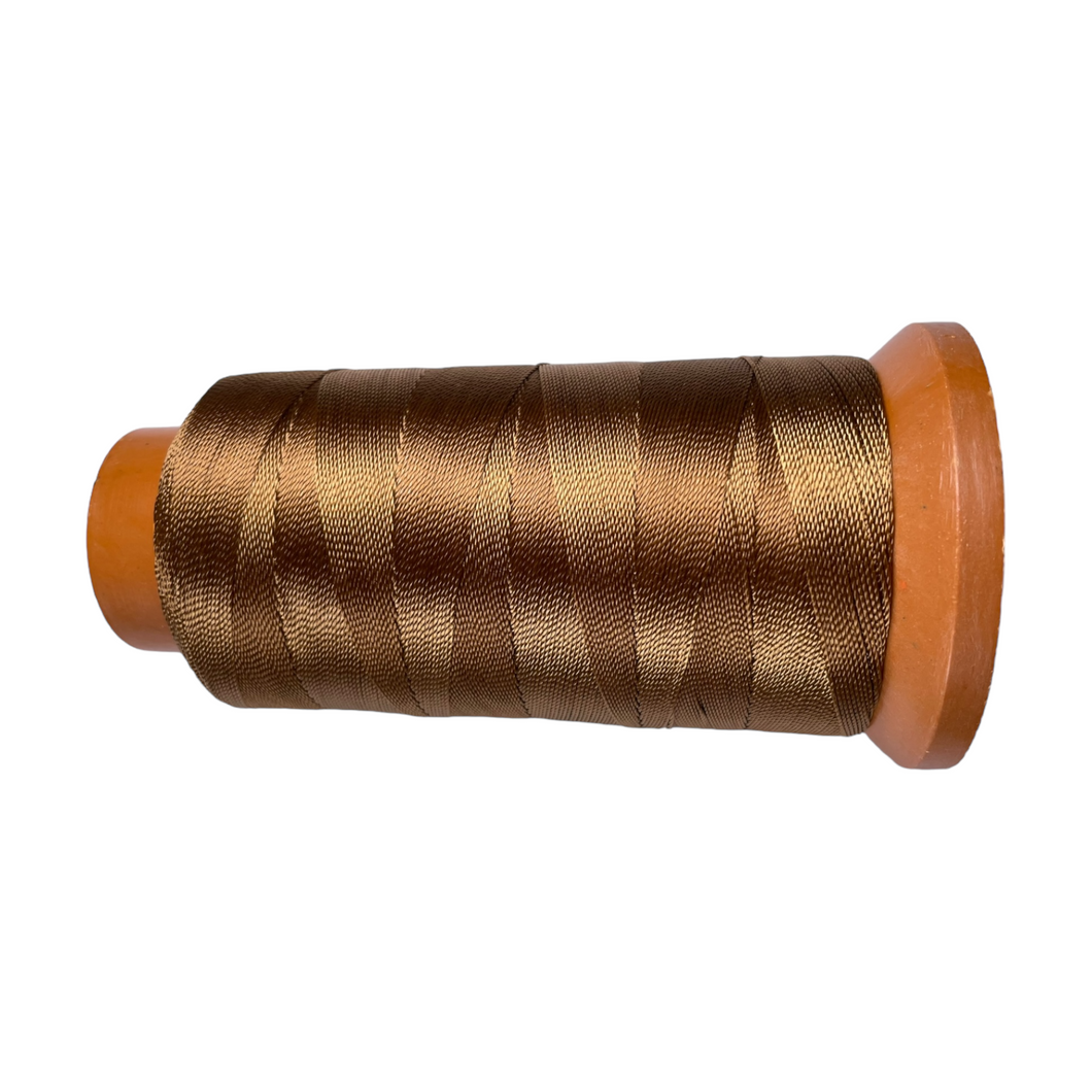 Bobine de fil en nylon marron pour fabrication de collier