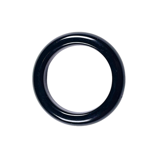 Anneau/bague onyx noir taille 56