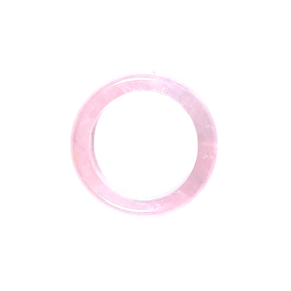 Anneau/bague Quartz rose taille 58-60