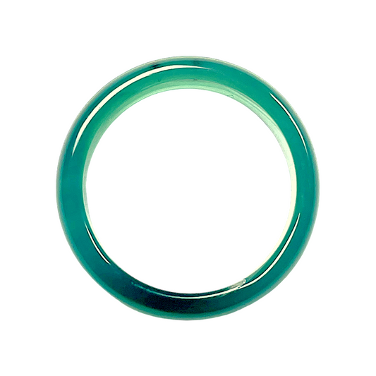 Anneau/bague Agate verte taille 56