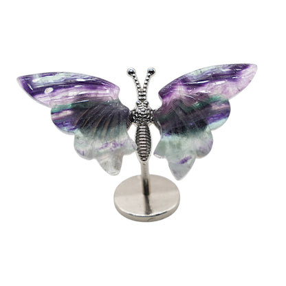 Papillon 7x4.5 cm avec support intégré (11 pierres disponibles)