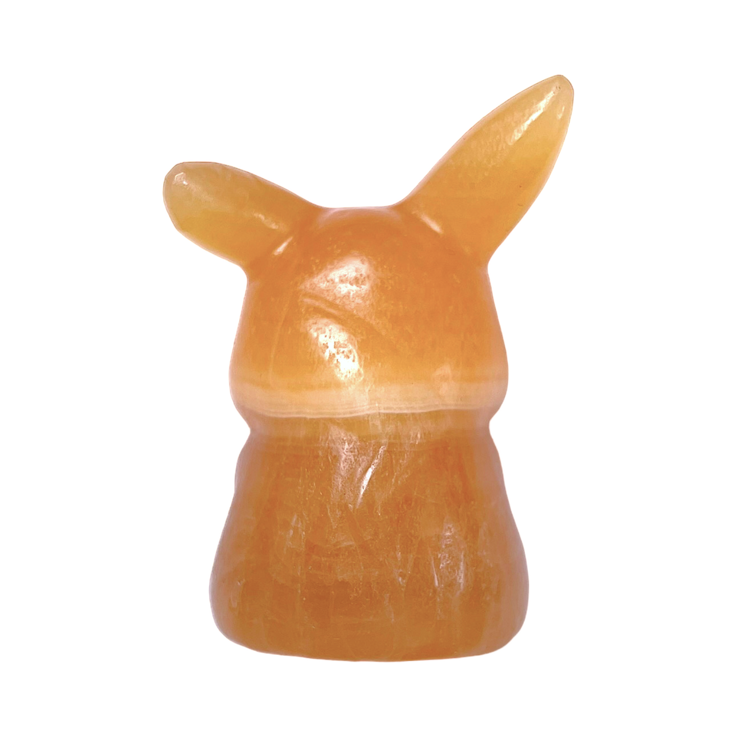 Figurine Pikachu en Calcite jaune