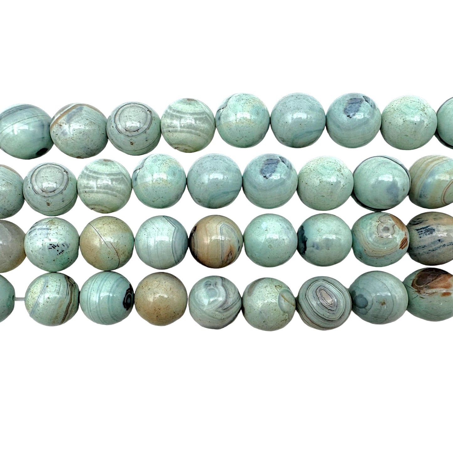 Fil de perles Agate bleue turquoise