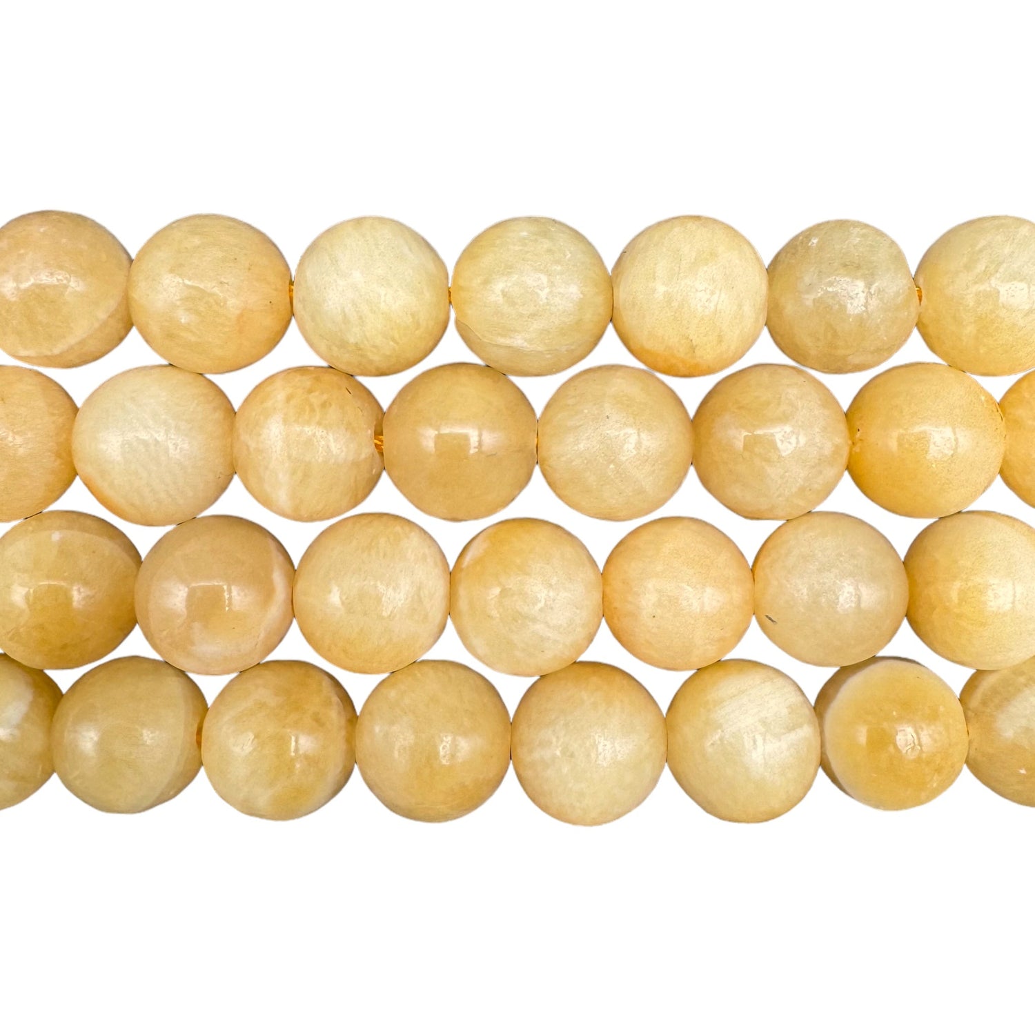 Fil de perle Jade jaune - Foliesbijoux