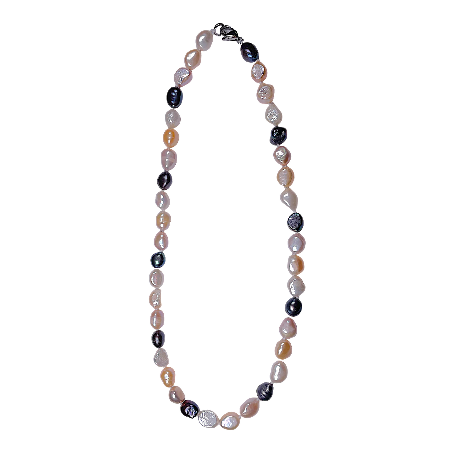 Collier en perles d’eau douce mix 2