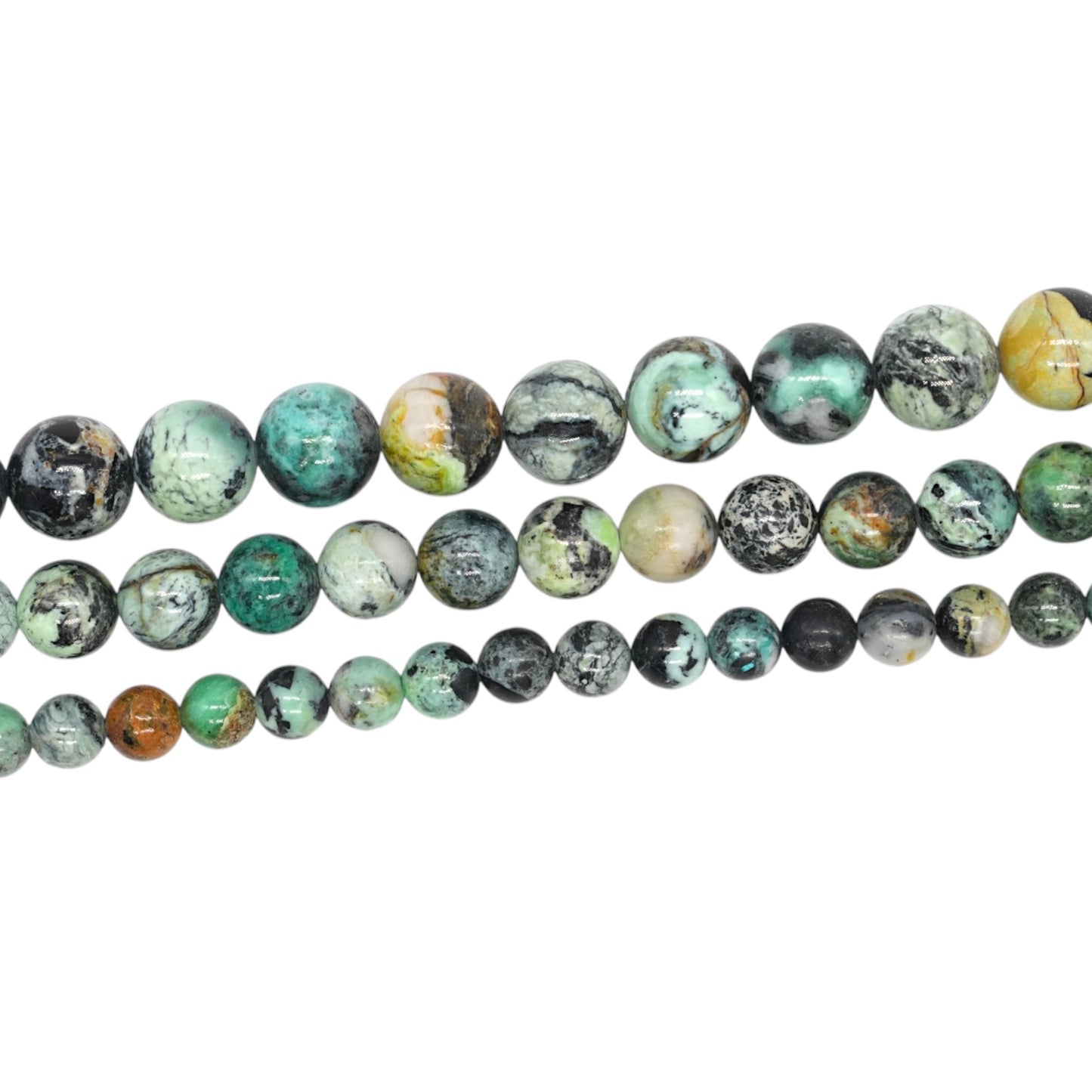 Variscite bead strand A+