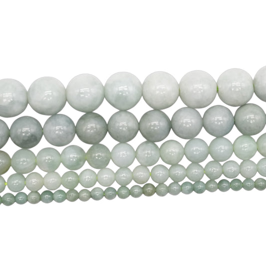 Fil de perle Jade de Birmanie clair A+