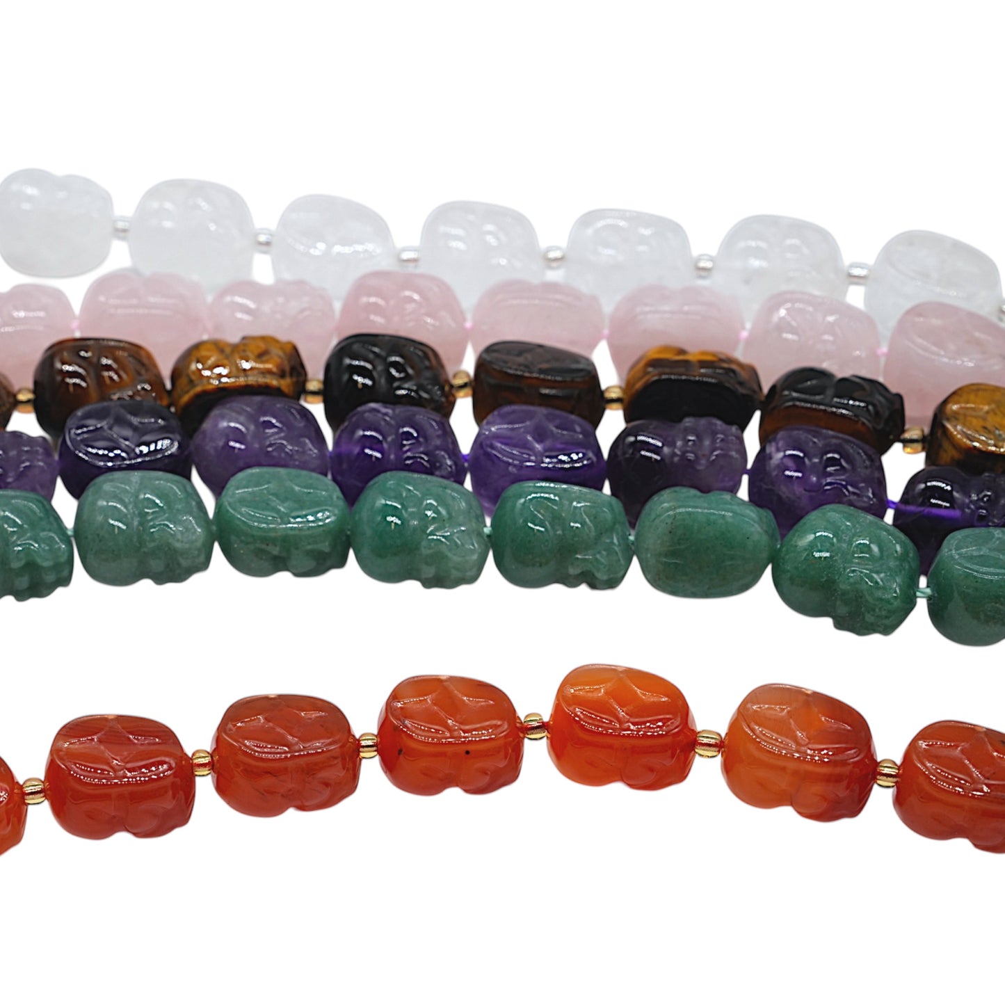 Fil de perle forme Grenouille de la prospérité à 3 pattes avec piece chinoise 14x10 mm référence 66 (6 pierres disponible)