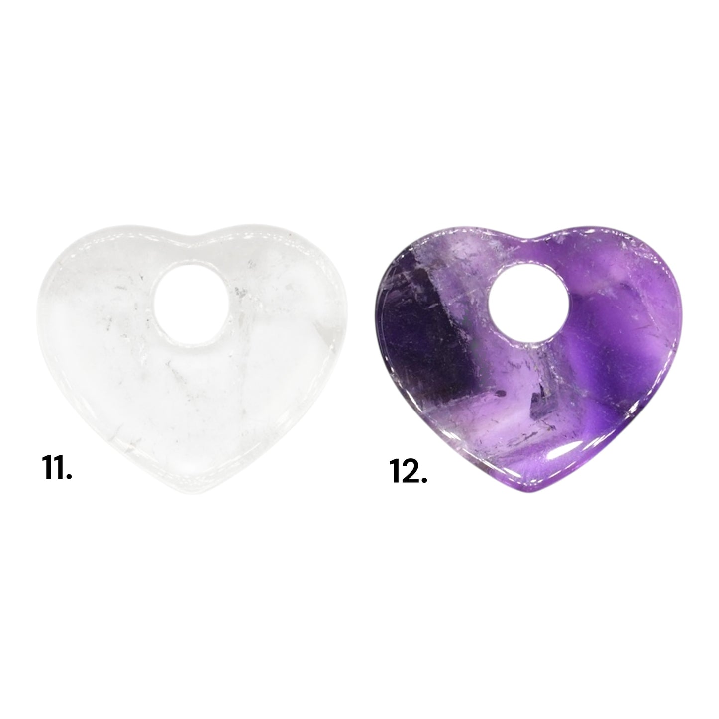 Lot de 2 charm’s Coeur pour boucle d’oreille (Créole non comprise) (2 tailles disponible)