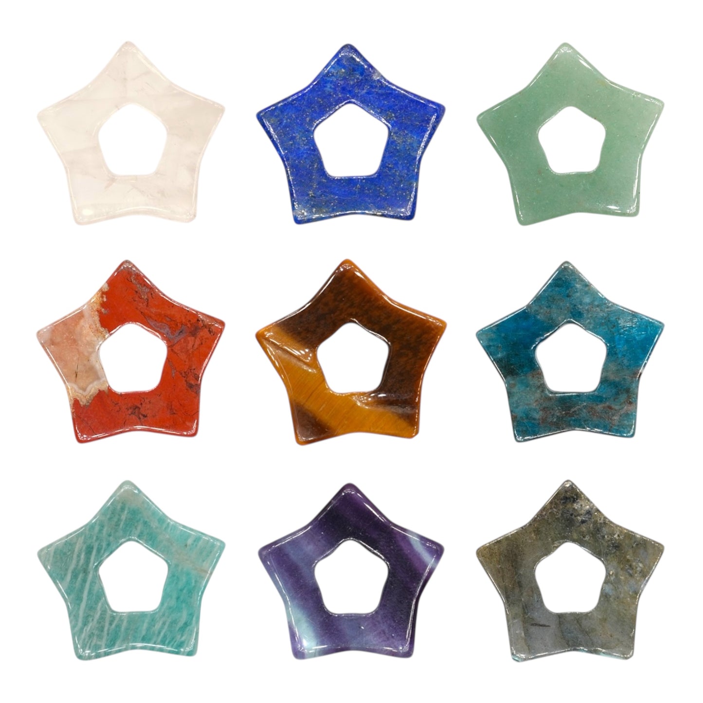 Lot de 2 charm’s Etoile pour boucle d’oreille (Créole non comprise) (2 tailles disponible)